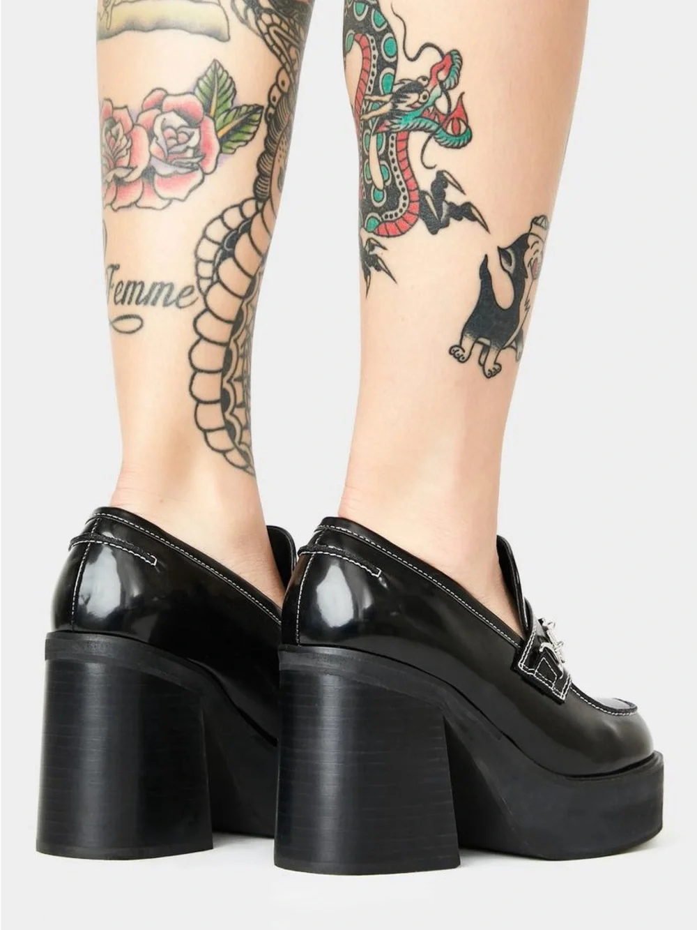 DELIA*S BY DOLLS KILL THERE SHE GOES PLATFORM LOAFERS